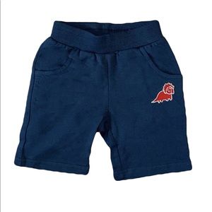 NAVY SWEATPANT SHORTS